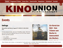 Tablet Screenshot of kino-union.de